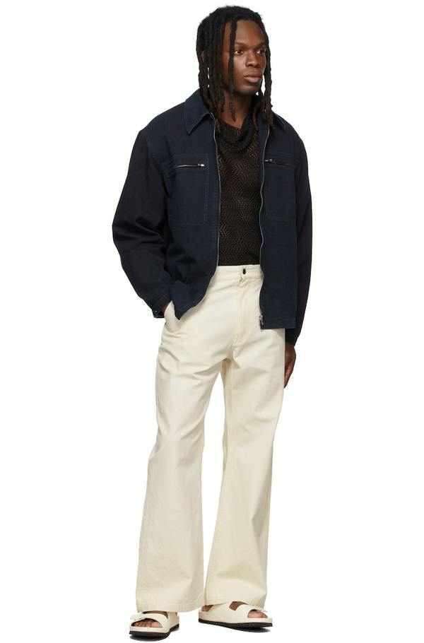 Lemaire Zipped Denim Jacket - Indigo | Garmentory