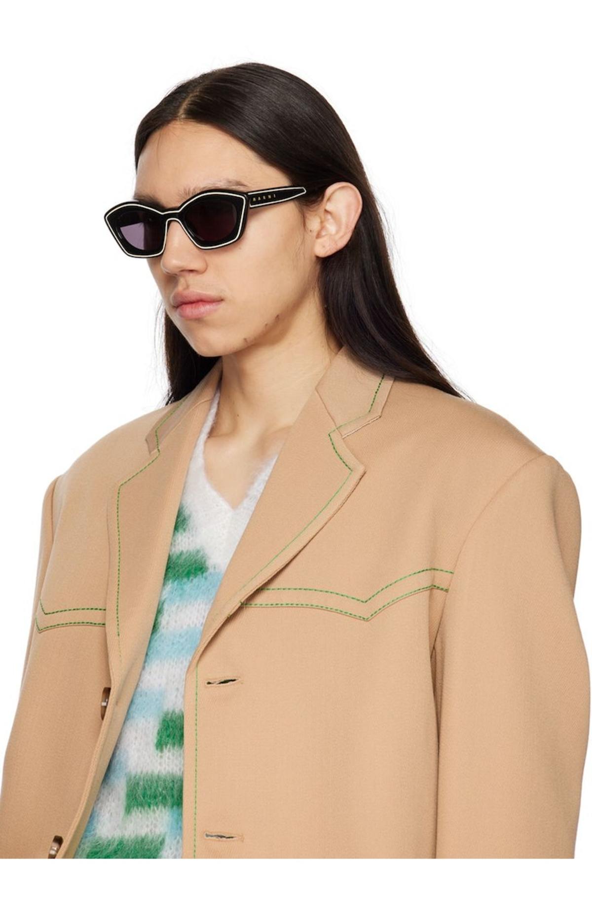 Marni Cat Eye Sunglasses Kea Island EWS Black 53mm Starshell Kea Island sunglasses | Marni main image 3