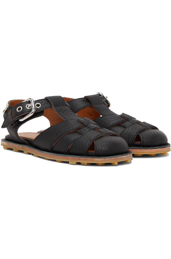 【MARNI】FISHERMAN SANDALS MARNI Fisherman Sandal in BLACK | endource