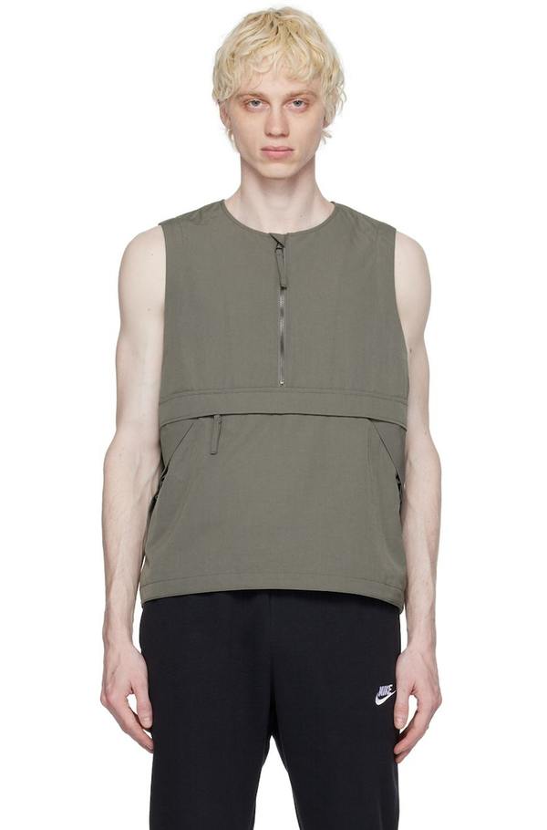  peak TAKIBI Vest M Grey Khaki SALE‼️ Snow Peak Weather Cloth Vest - Khaki | Garmentory