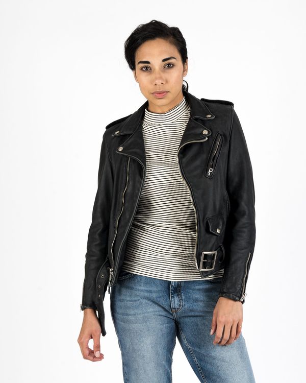 Schott Nyc Vintaged Cowhide Motorcycle Jacket On Garmentory