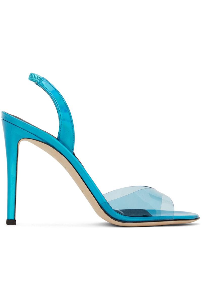 サンダル・ミュール Giuseppe Zanotti Basic 105Mm Sandals Giuseppe Zanotti Basic Slingback 105mm Heeled Sandals - Blue