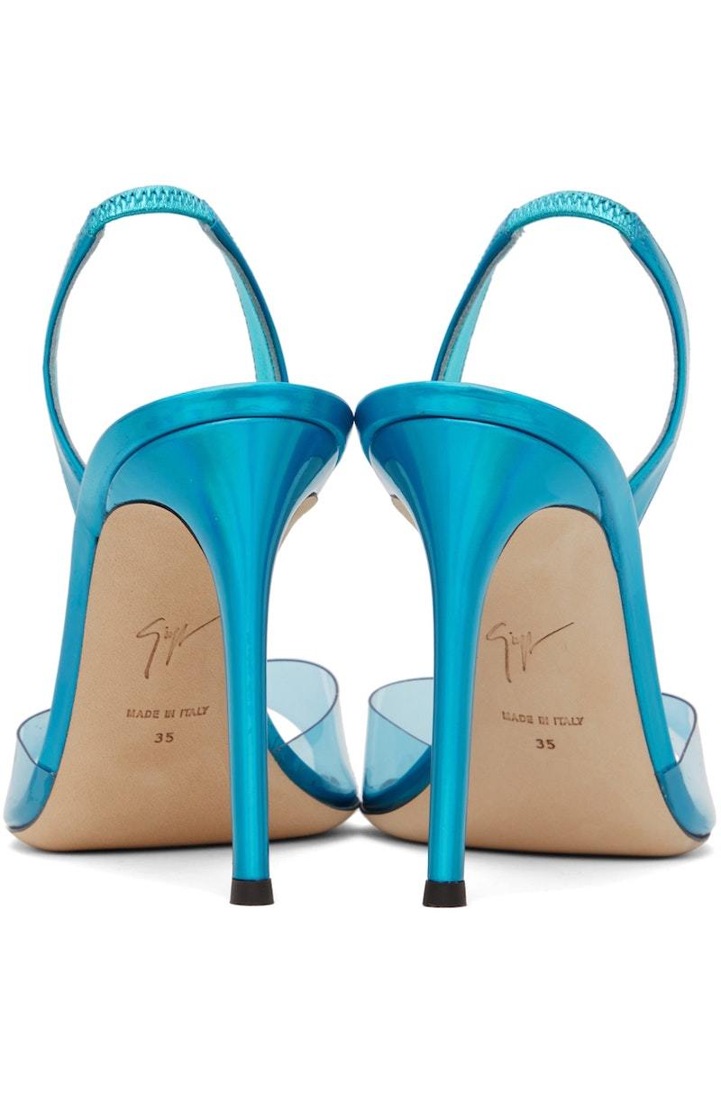 Giuseppe Zanotti Basic Slingback 105mm Heeled Sandals - Blue