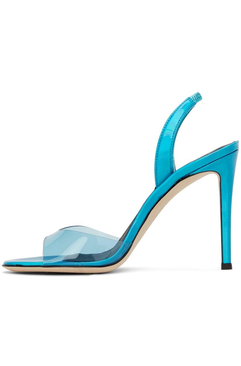 サンダル・ミュール Giuseppe Zanotti Basic 105Mm Sandals Giuseppe Zanotti Basic Slingback 105mm Heeled Sandals - Blue