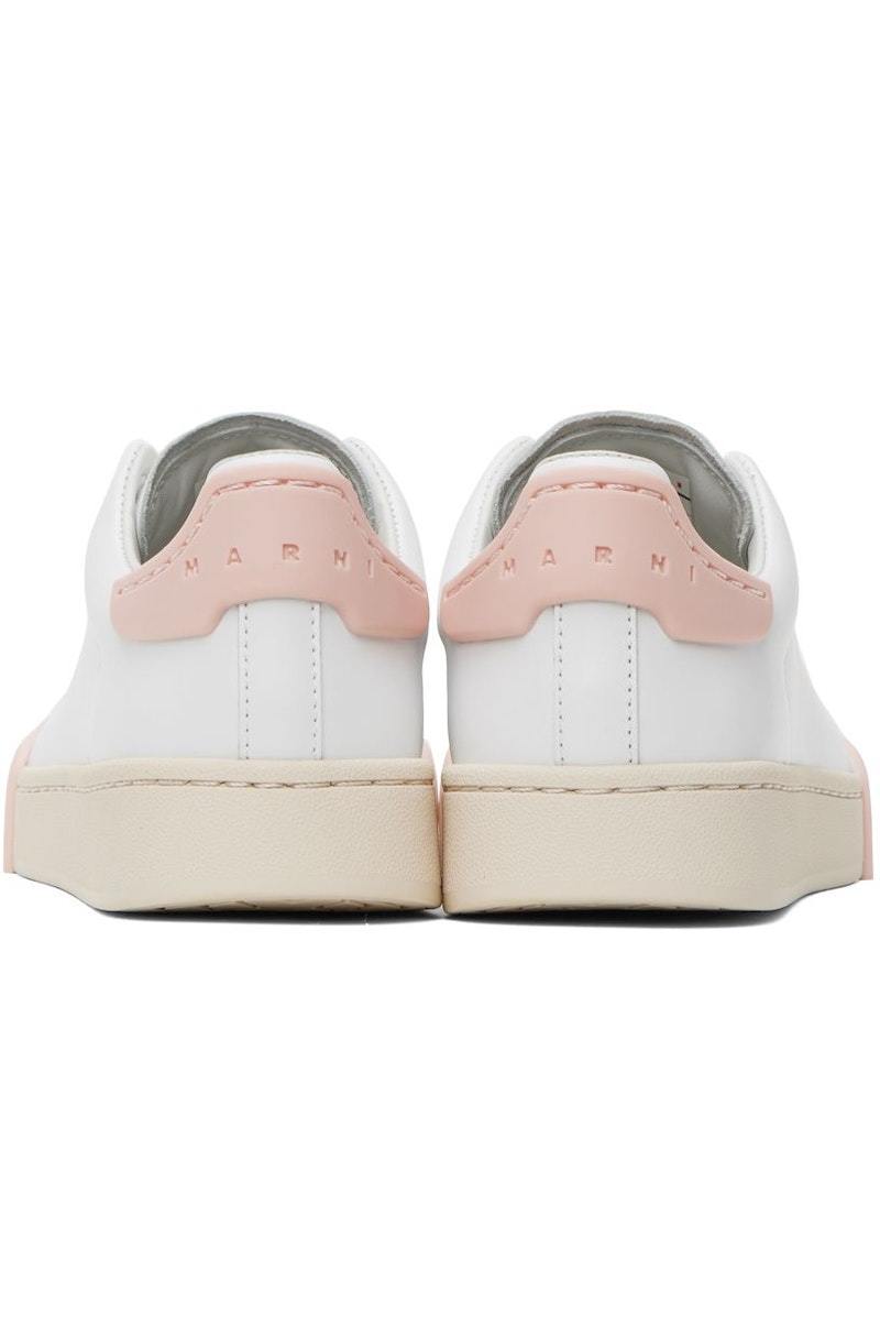 【関税込み】Marni ホワイト＆ピンク Dada Bumper スニーカー Marni Dada Bumper Sneakers - Lilly White/Light Pink | Garmentory