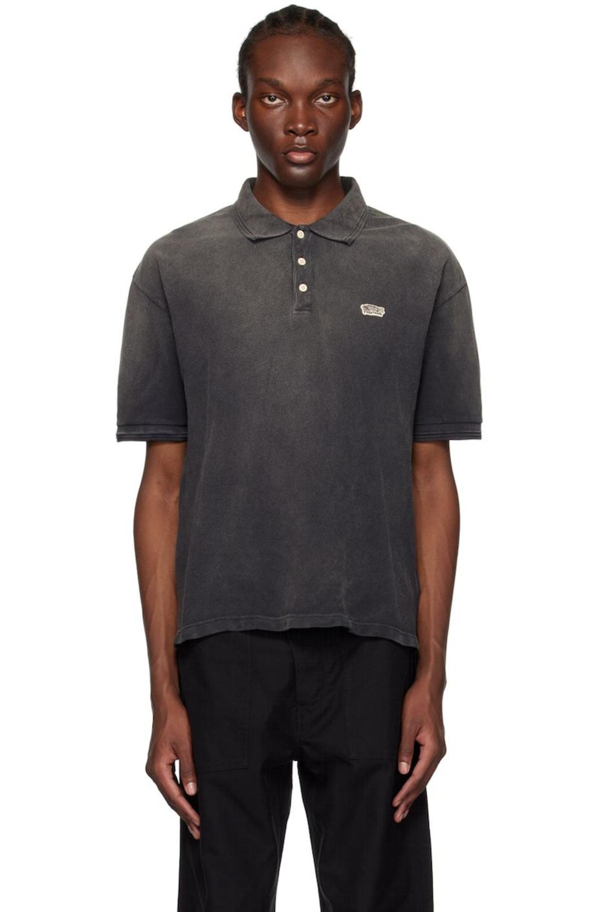 Visvim Jumbo Weller Polo - Black | Garmentory