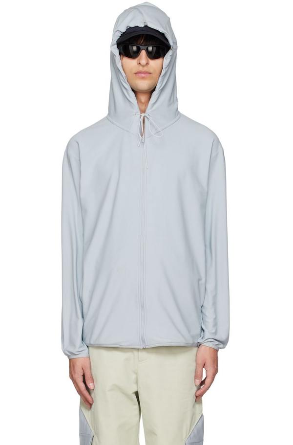 POST ARCHIVE FACTION (PAF) Center Hoodie - Gray | Garmentory