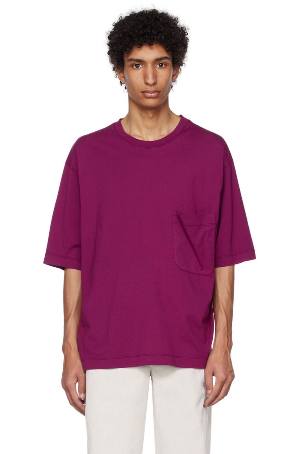 Lemaire Pink Boxy T-Shirt - Magenta | Garmentory