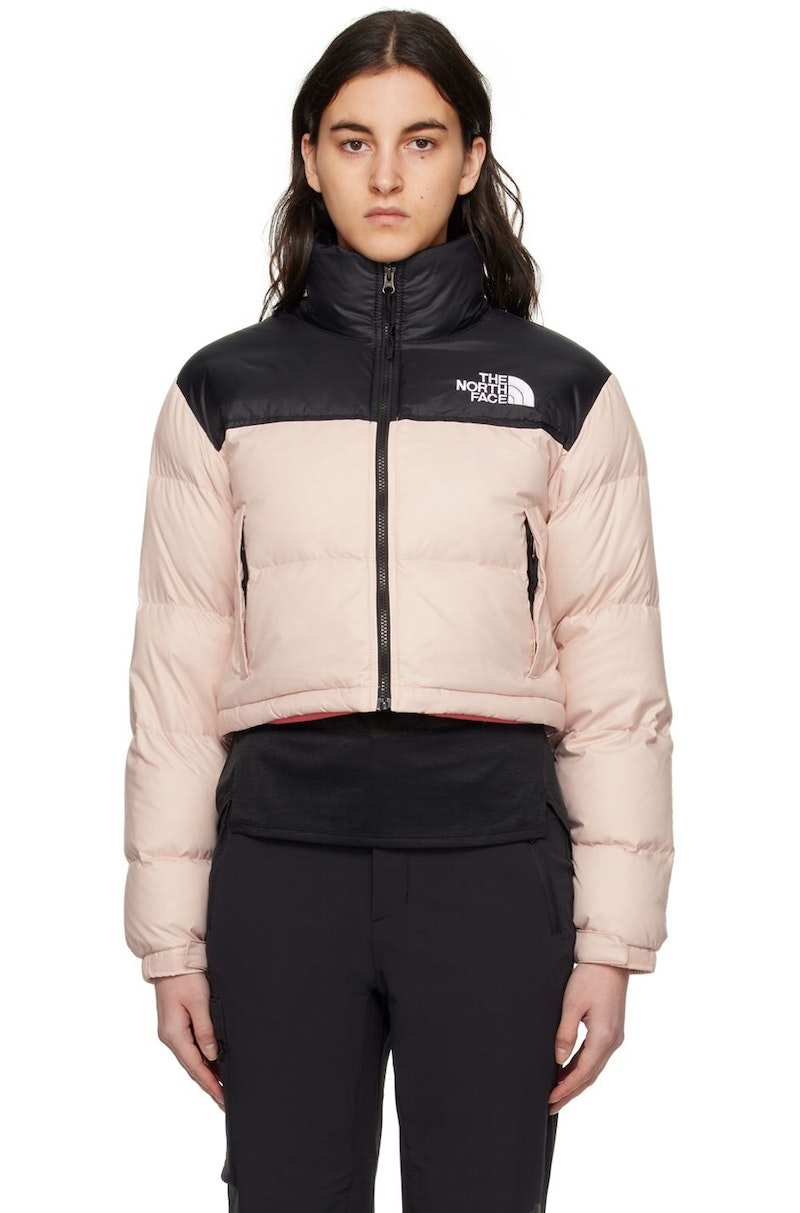 The North Face Nuptse Short Jacket Pink North Face Puffer Coat