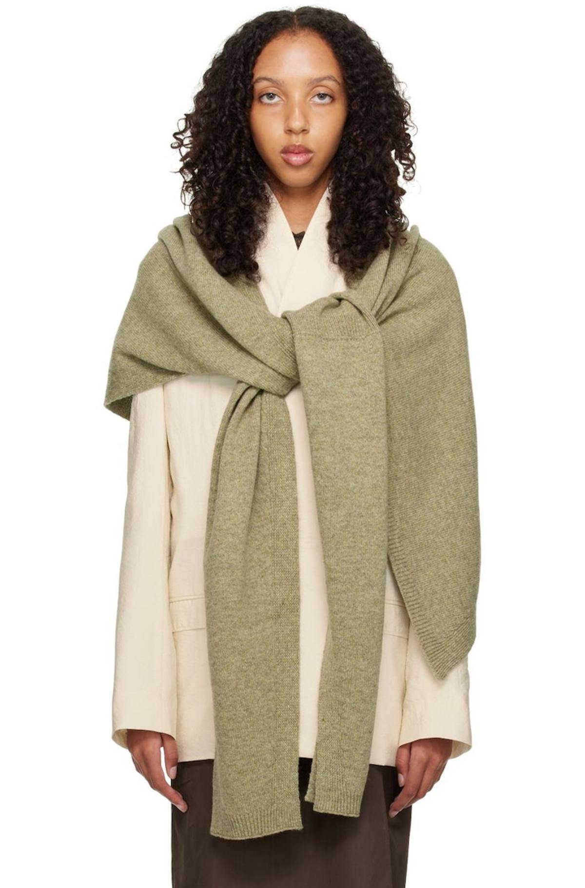 LEMAIRE (ルメール) WRAP SCARF BROWN LEMAIRE / unisex WRAP SCARF | LA VILLA ROUGE