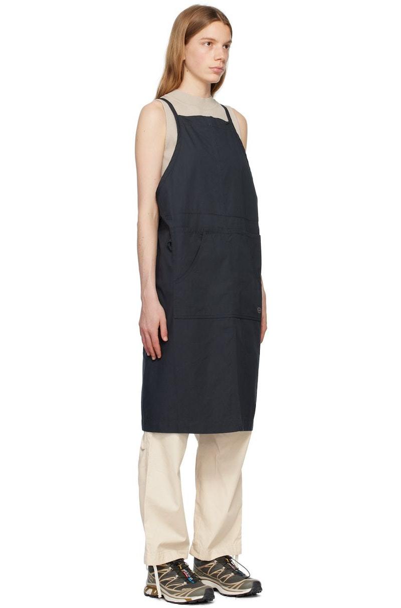 Snow Peak Takibi Apron Midi Dress - Black | Garmentory