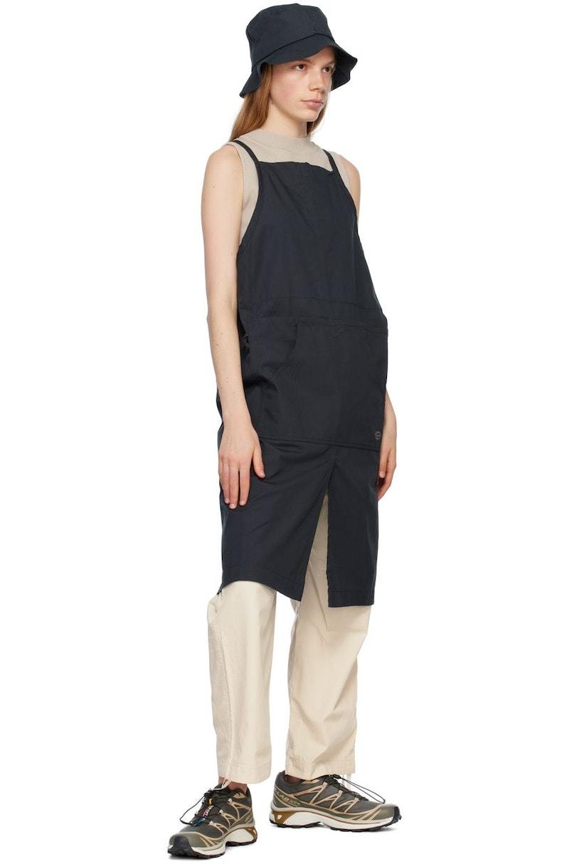 Snow Peak Takibi Apron Midi Dress - Black | Garmentory