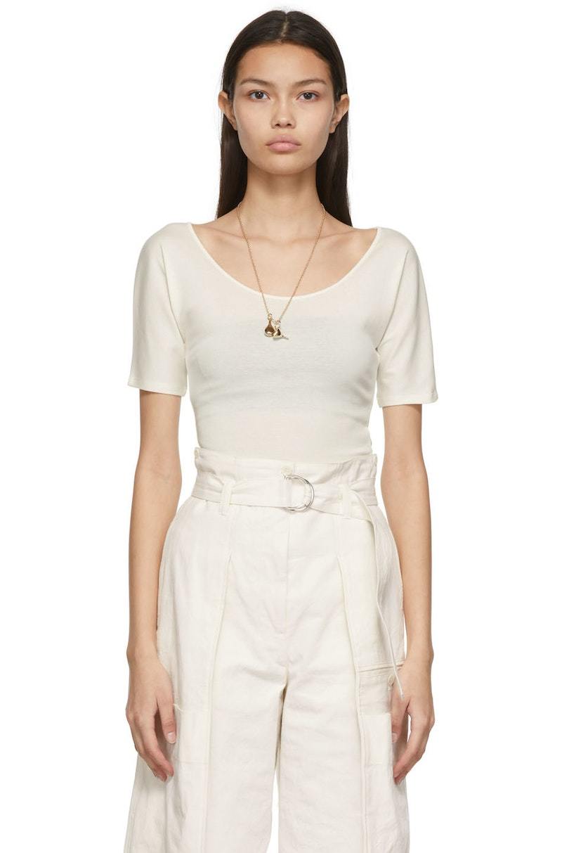 22SS LEMAIRE SECOND SKIN タンクトップ XS LEMAIRE Off-White Second Skin T-Shirt | Garmentory