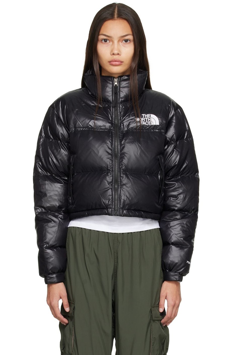 THE NORTH FACE Nuptse Short Down Jacket - Black | Garmentory
