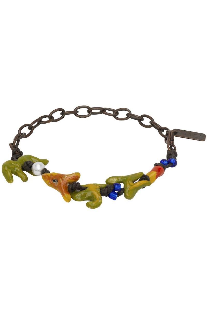 Marni Copper No Vacancy Inn Edition Graphic Bracelet
