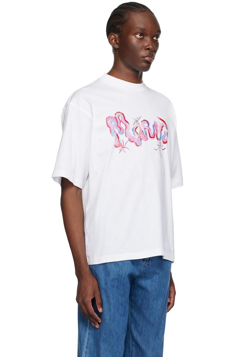 Marni White Whirl T-Shirt - Lily White | Garmentory