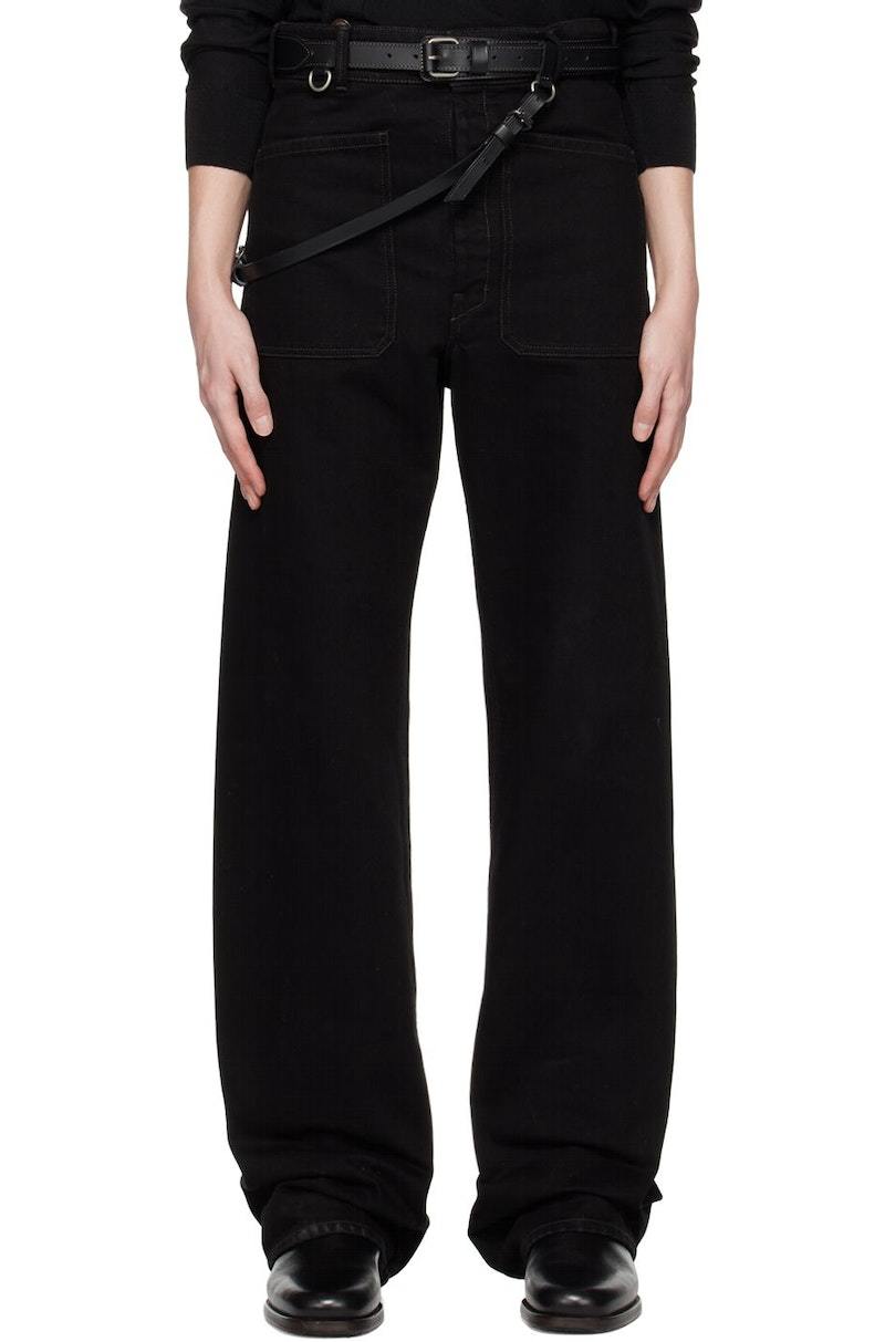 Lemaire Equestrian Belt - Black | Garmentory