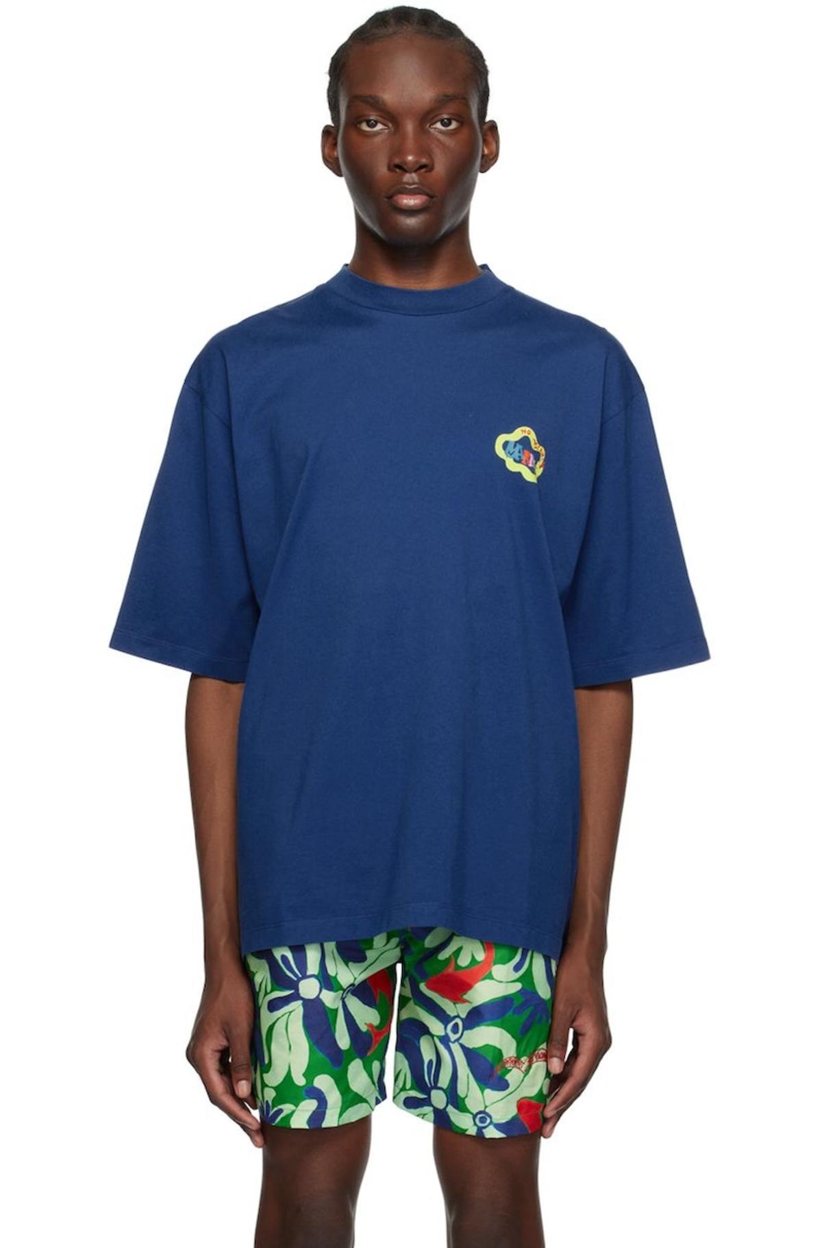 O*y様 Marni NO VACANCY Tシャツ Marni No Vacancy Inn Edition Snake T-Shirt - Blue | Garmentory