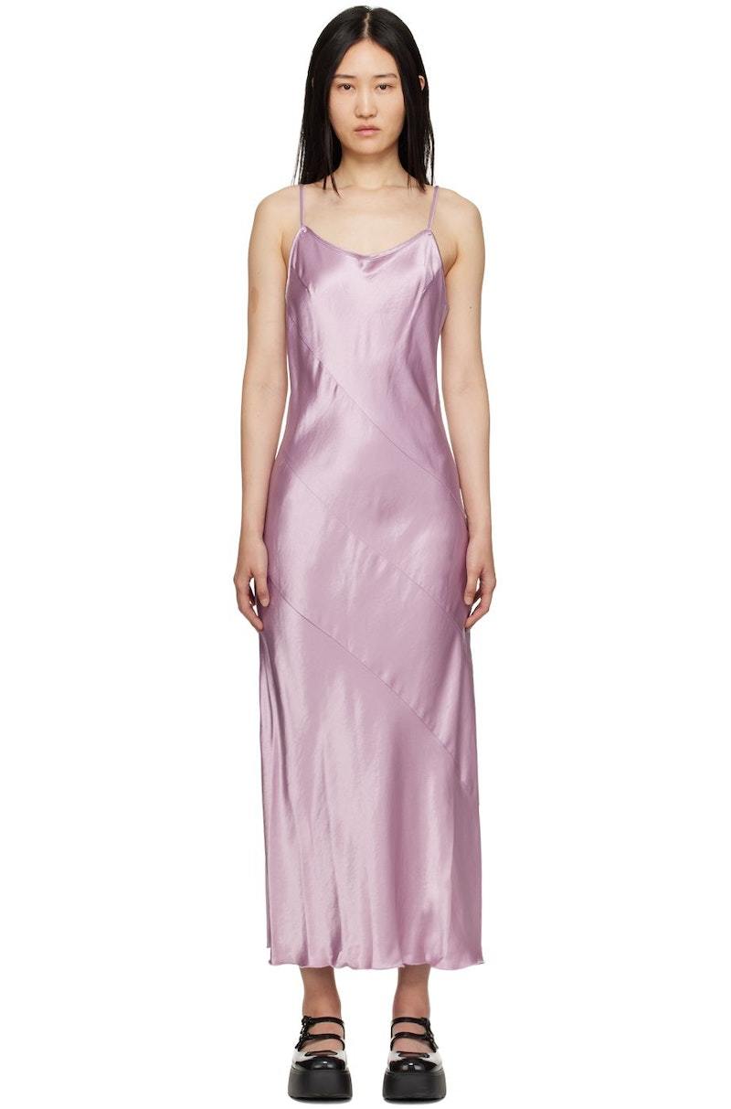 anna sui purple dress Anna Sui Metallic Shirtdress