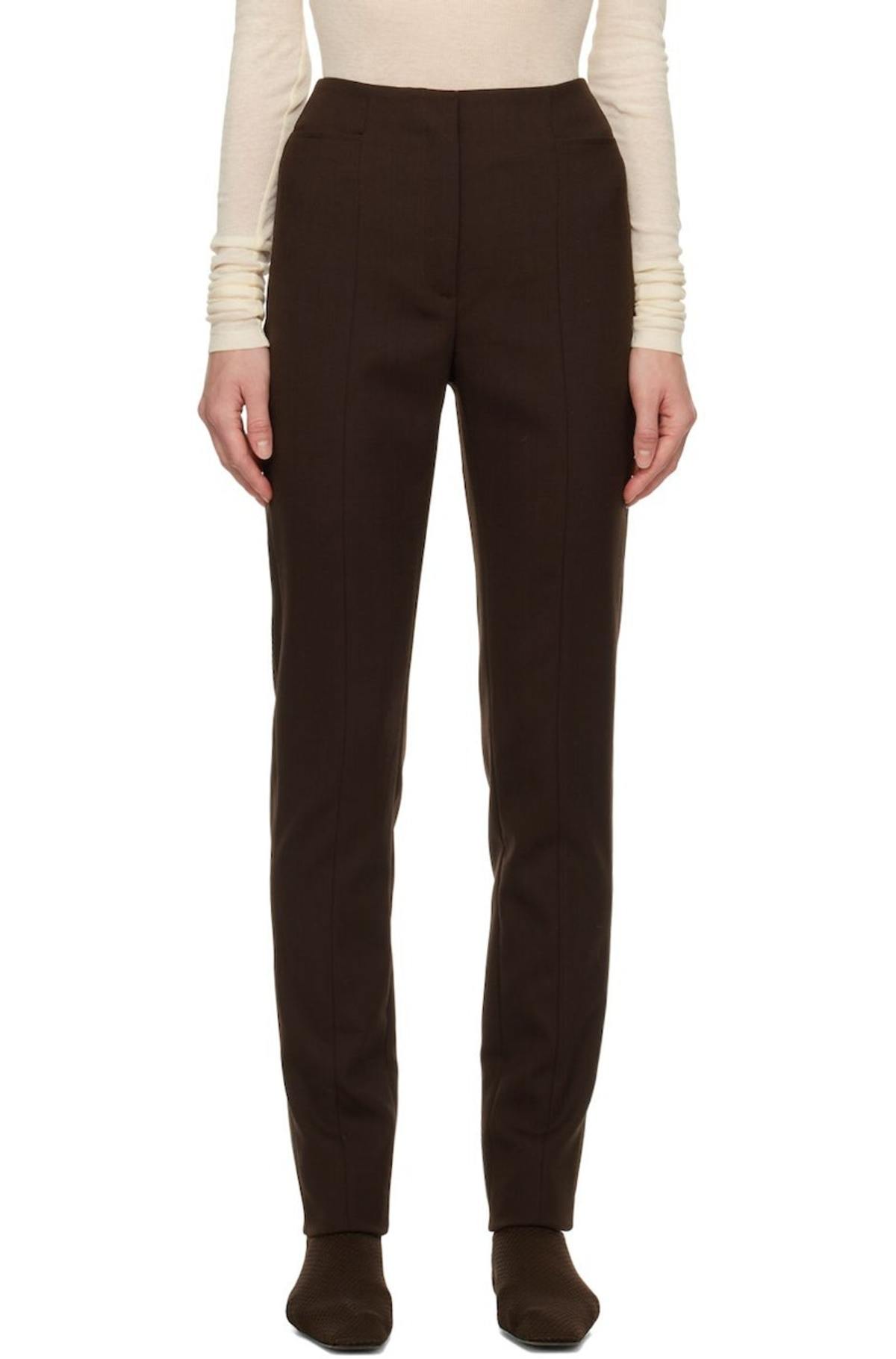 House of Dagmar Romy Trousers - Brown | Garmentory