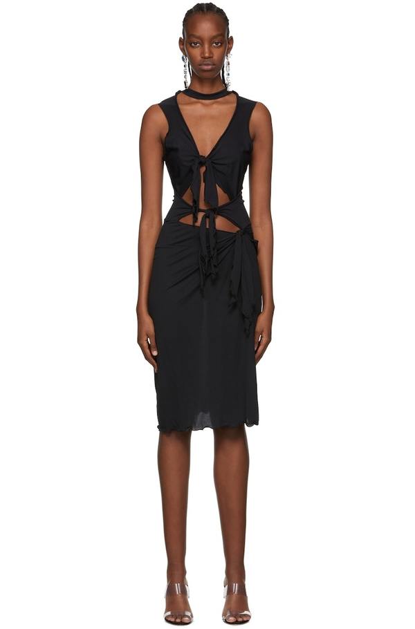anna sui cocktail dress Anna Sui Anthropologie S 4 dress Silk Black gold silk metallic Cocktail Floral