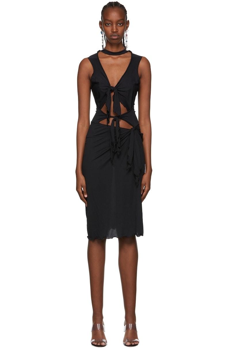 Anna Sui SSENSE Exclusive Lisa Mini Dress - Black | Garmentory