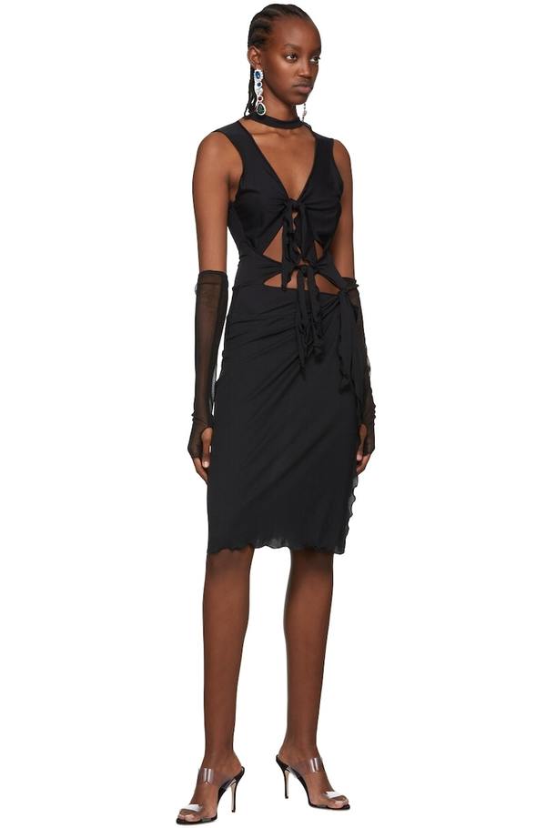 Anna Sui SSENSE Exclusive Lisa Mini Dress - Black