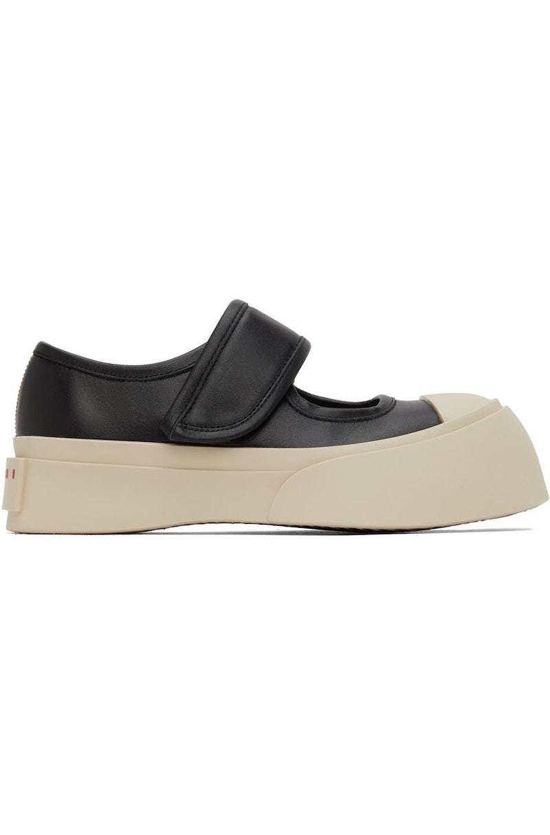 Marni Black & Off-White Pablo Mary-Jane Sneakers - Black