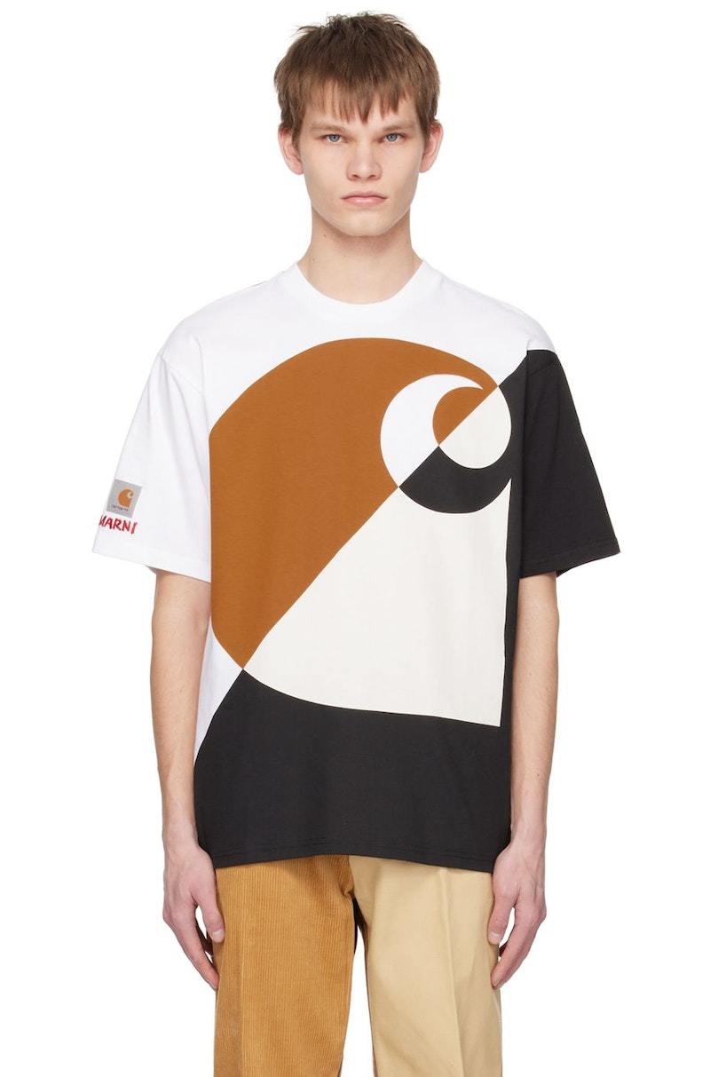 MARNI x CARHARTT WIP - red logo T-shirt