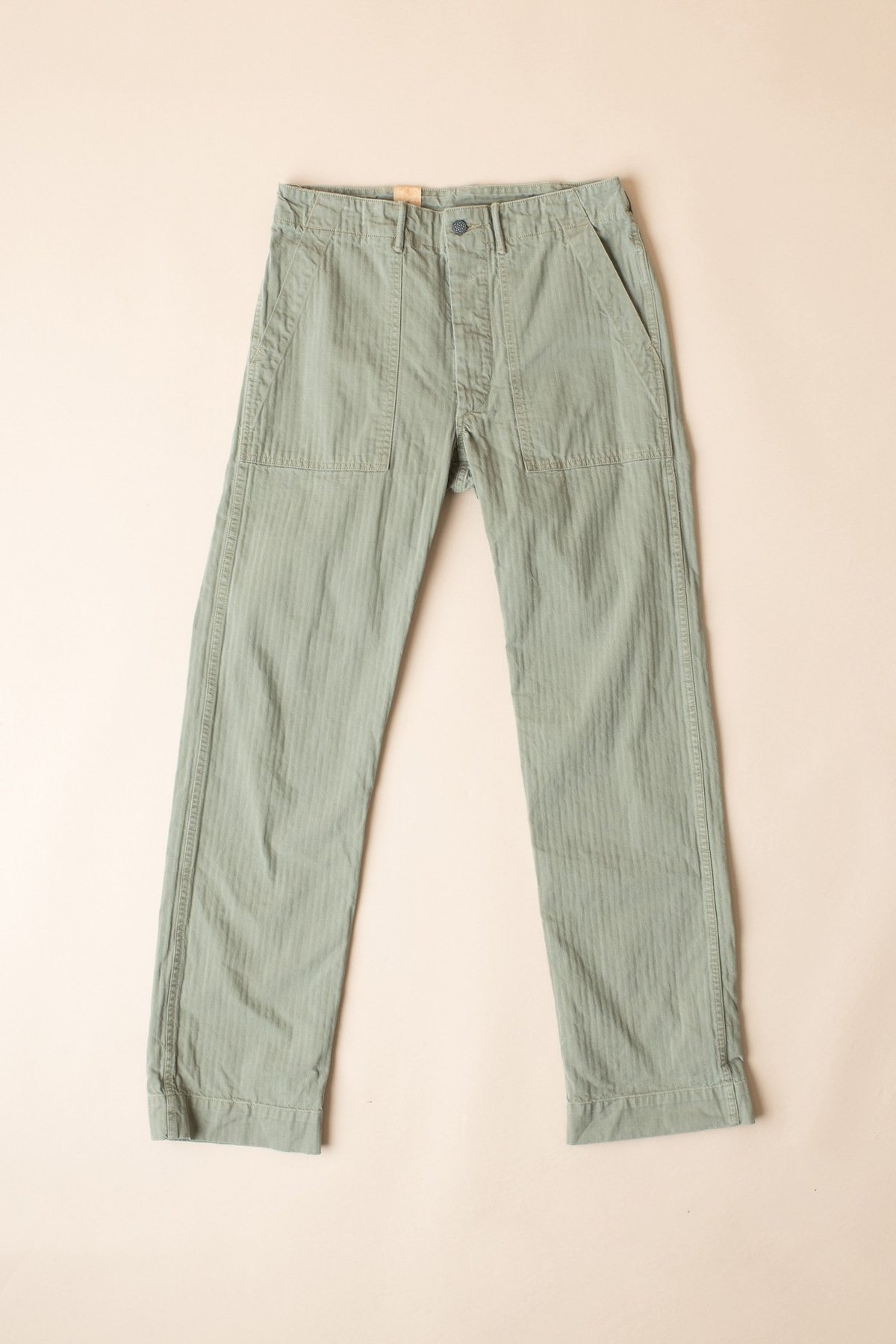 RRL　高級 ヘリンボン編み Herringbone Pants Cotton Herringbone Pant - Green