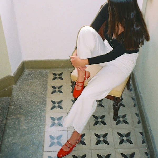 Carel Peche Slingbacks - Patent Leather Red Carel Peche Slingbacks - Patent Leather Red