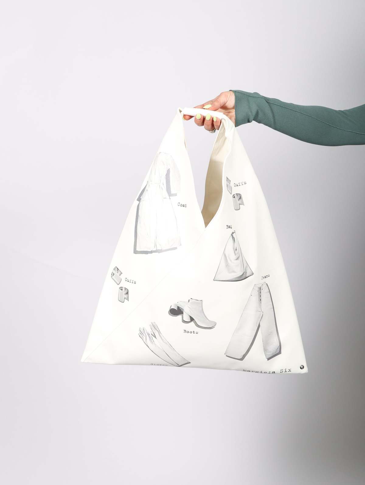 MM6  Maison Margiela メゾンマルジェラ Japanese WHITE MM6 MAISON MARGIELA/JAPANESE TOTE BAG 