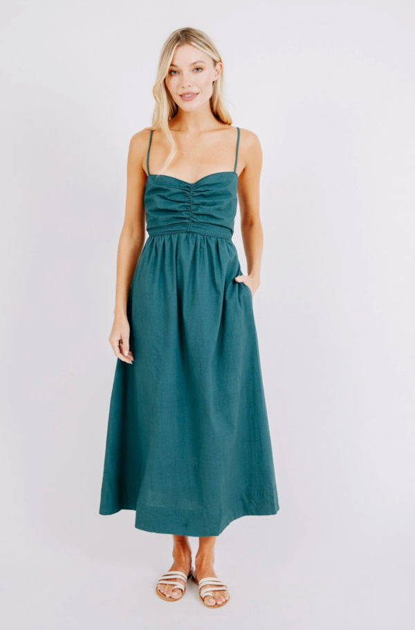 Mirth Deia Dress - Spruce | Garmentory