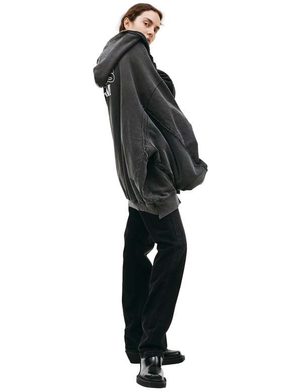 VETEMENTS 23fw FAN HOODIE パーカー　L VETEMENTS “Fan” Zip Hoodie FW23 Size: M(super oversized) Condition