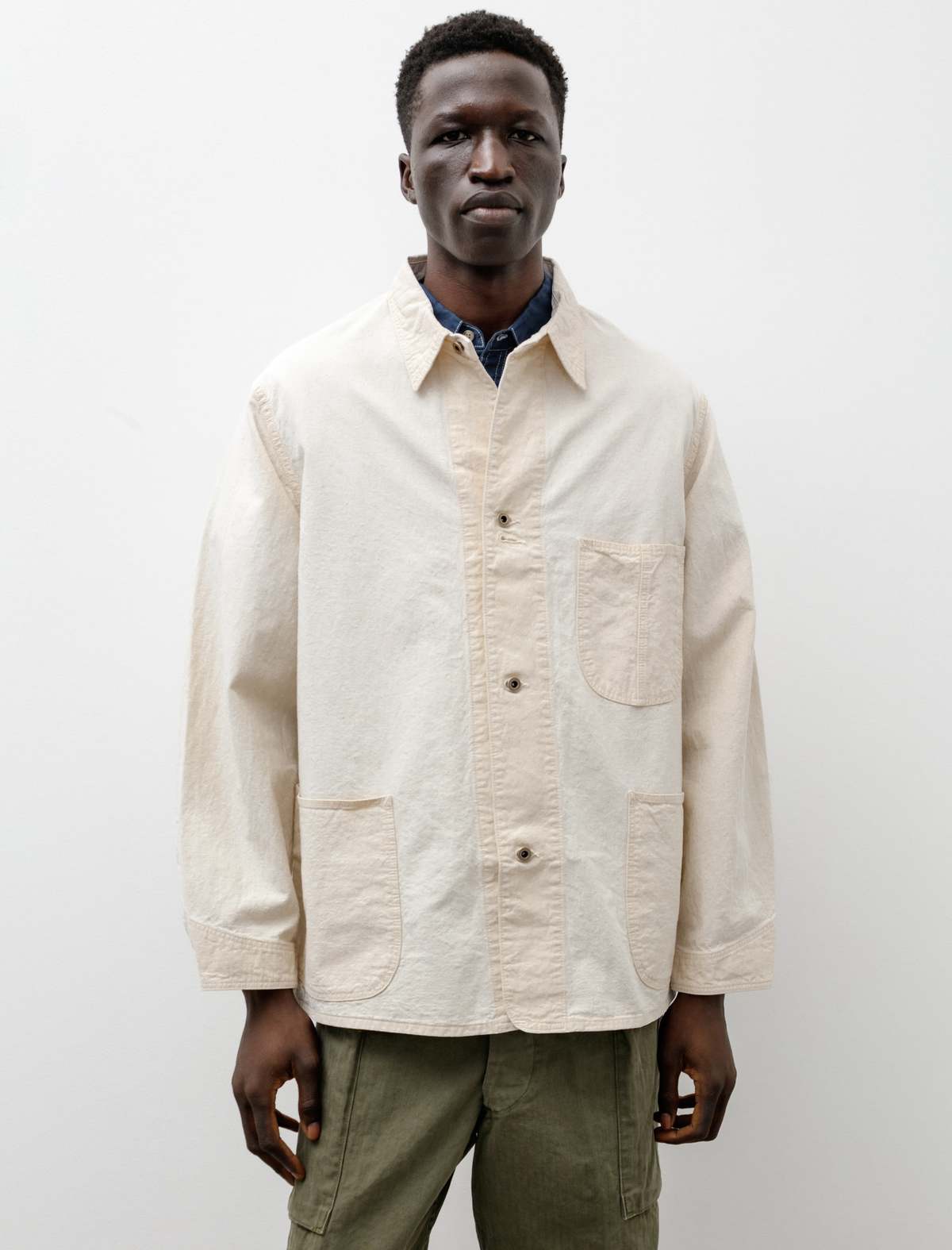 orSlow 1940’S COVERALL エクリュ サイズ3 orSlow 1940's Coverall in One Wash Curated at Jake and Jones