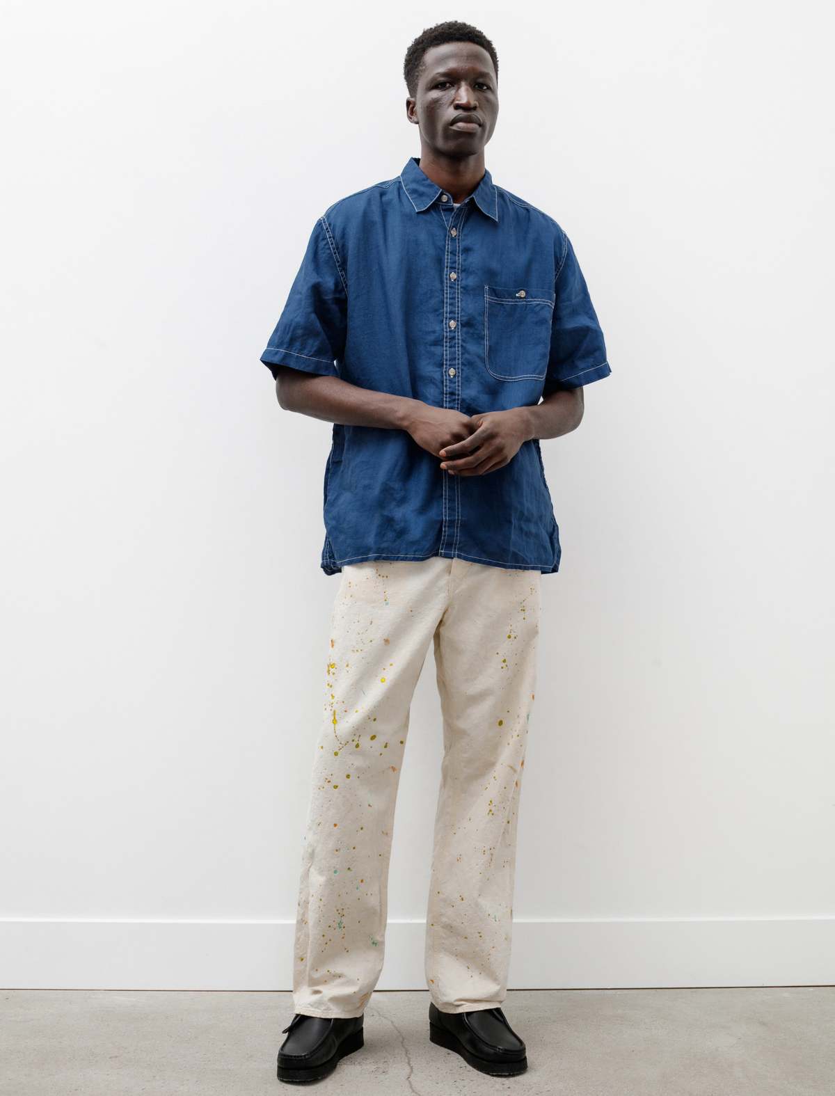 Orslow 60s Painter Pants with Paint - Ecru | Garmentory