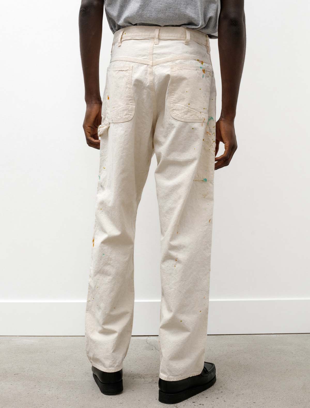 パンツ orSlow 60s Painter Pants with PAINT Orslow 60s Painter Pants with Paint - Ecru | Garmentory