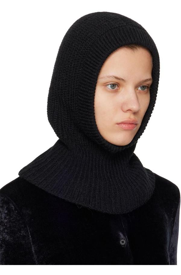 Lemaire Rib Knit Balaclava - Black | Garmentory