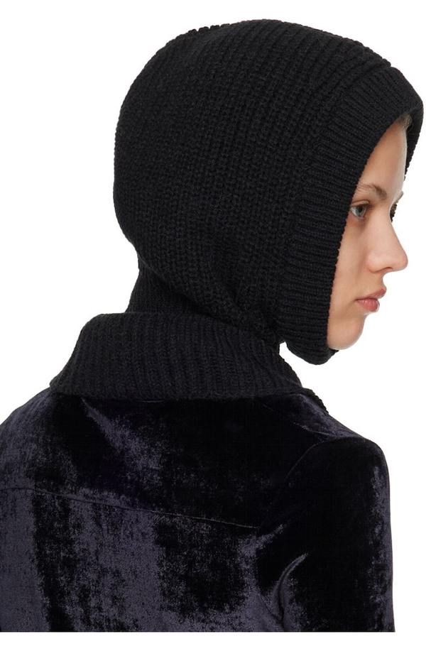 Lemaire Rib Knit Balaclava - Black | Garmentory