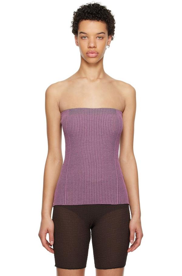 Paloma Wool Dakar Tube Top - Dark Pink | Garmentory
