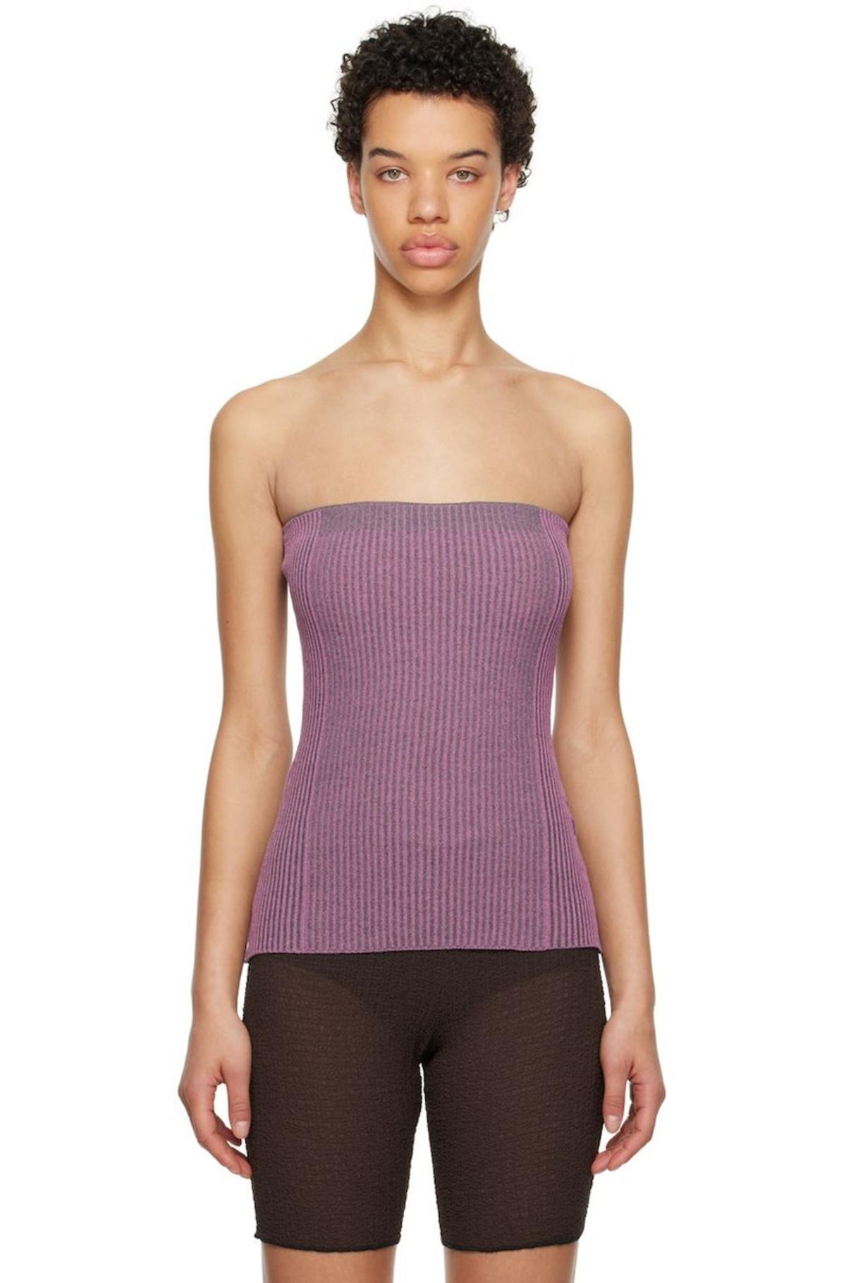 Paloma Wool Dakar Tube Top - Dark Pink | Garmentory