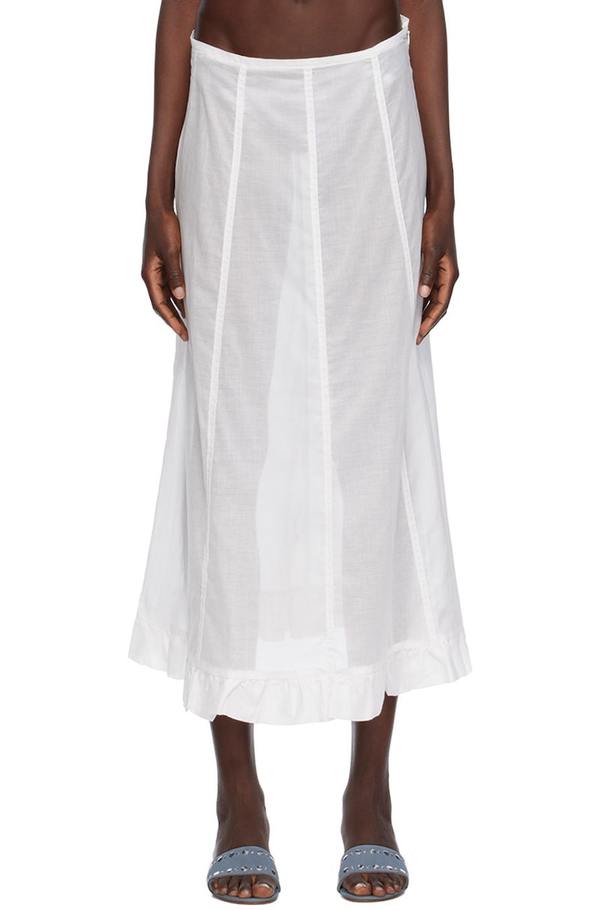ワンピース PALOMA WOOL Women Mid Skirts UJ1305000 WHITE Paloma Wool Pleated Midi Skirt | White | FARFETCH