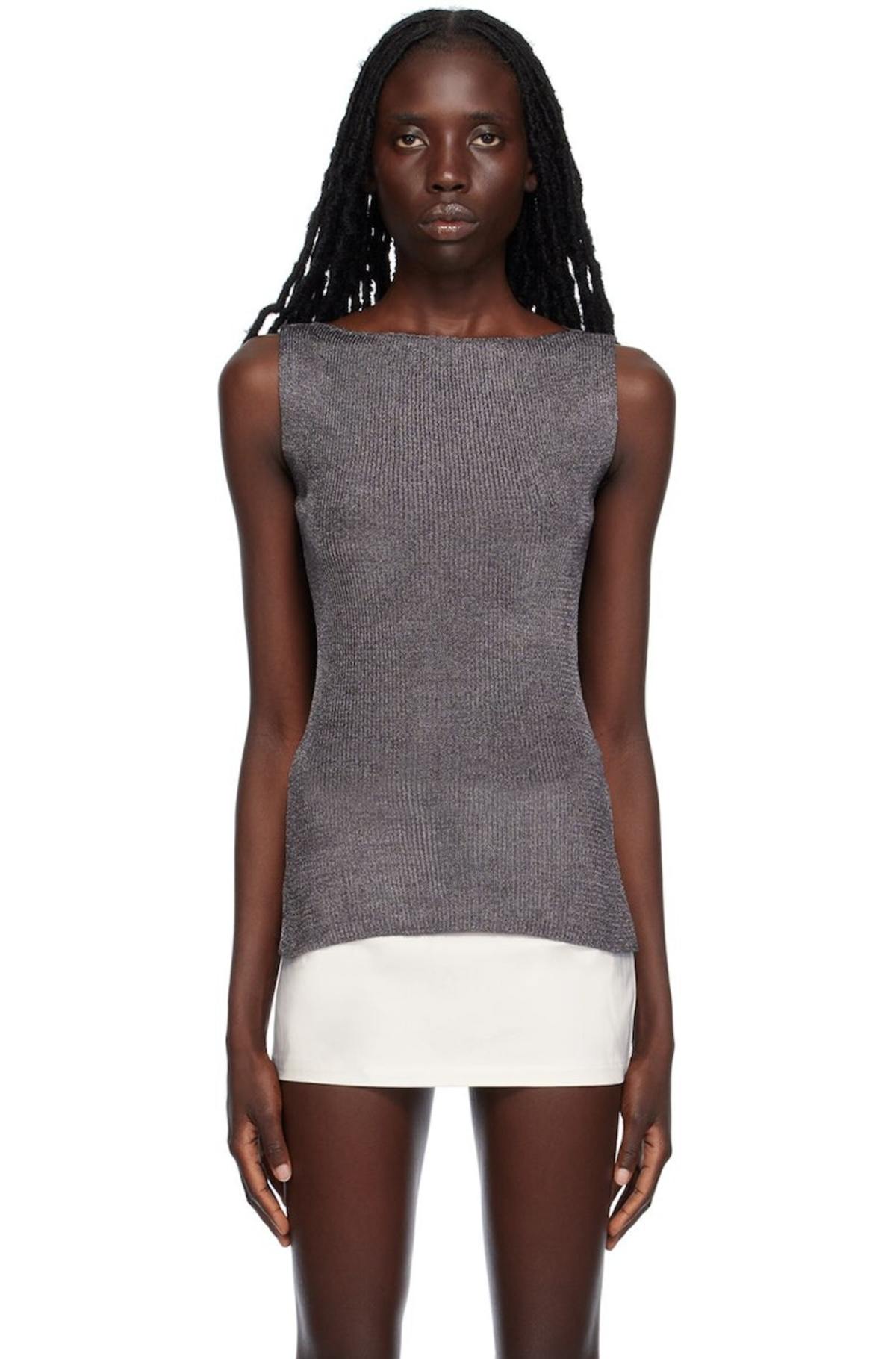 Paloma Wool Jack Tank Top - Black/Silver | Garmentory