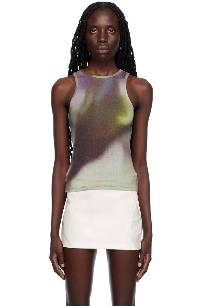 paloma wool floe タンクトップ Paloma Wool Multicolor Floe Tank Top - Medium Blue | Garmentory