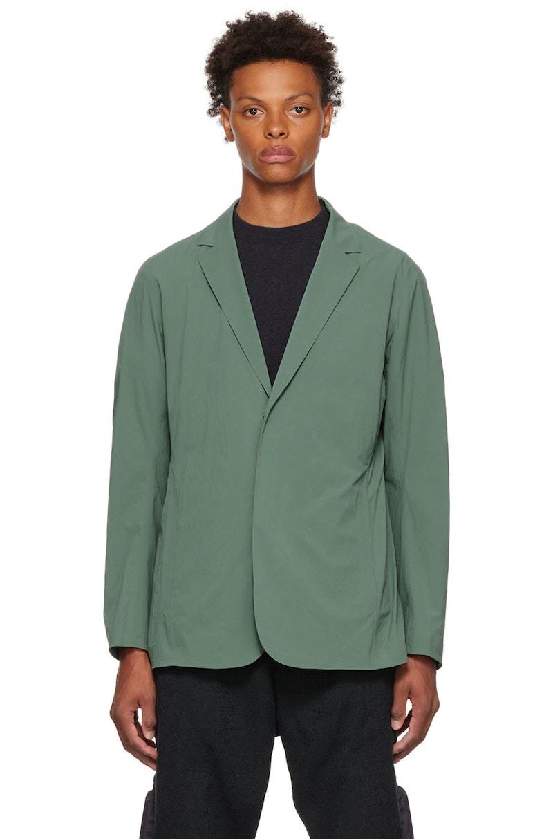 Veilance Green Nylon Blazer Garmentory