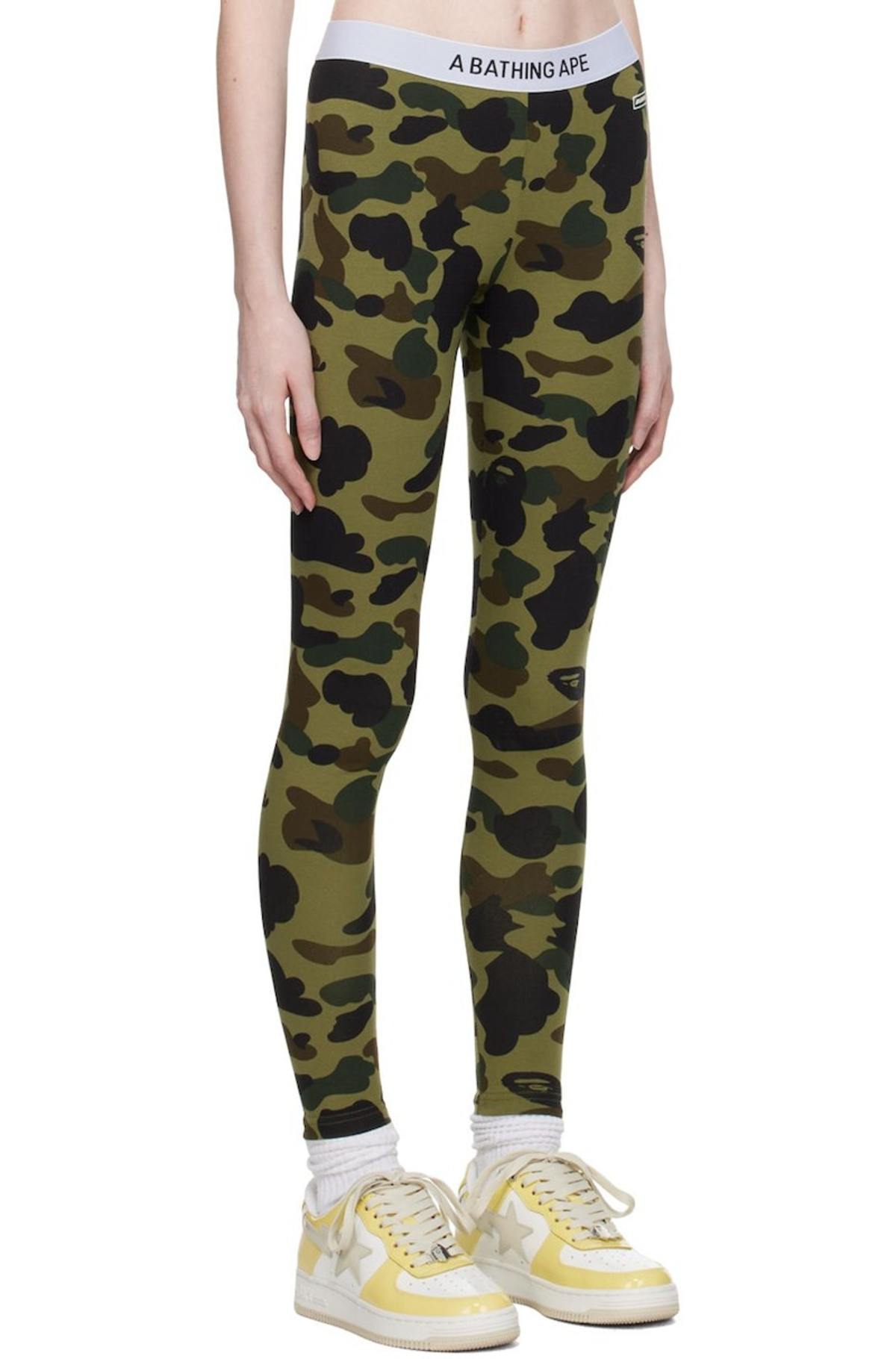Bape 1st Camo Leggings Green