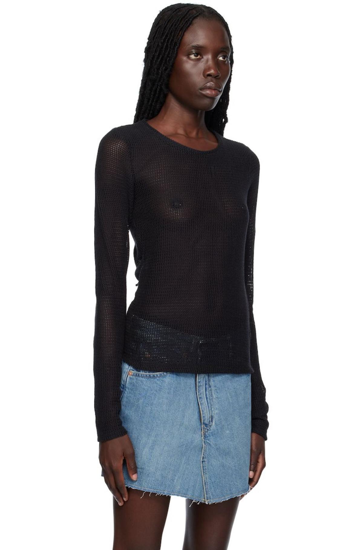 Our Legacy Super Slim Long Sleeve T-Shirt - Black | Garmentory