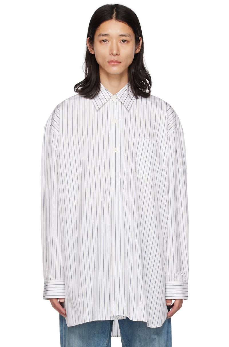 国内発送 Our Legacy popover shirts Our Legacy Popover Shirt - White | Garmentory