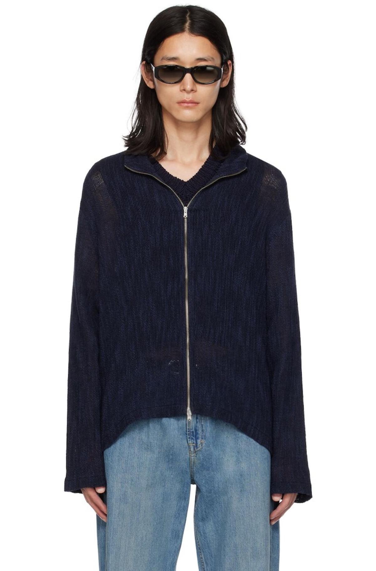 Our Legacy Full-Zip Jacket - Navy | Garmentory Our Legacy Full-Zip Jacket - Navy | Garmentory
