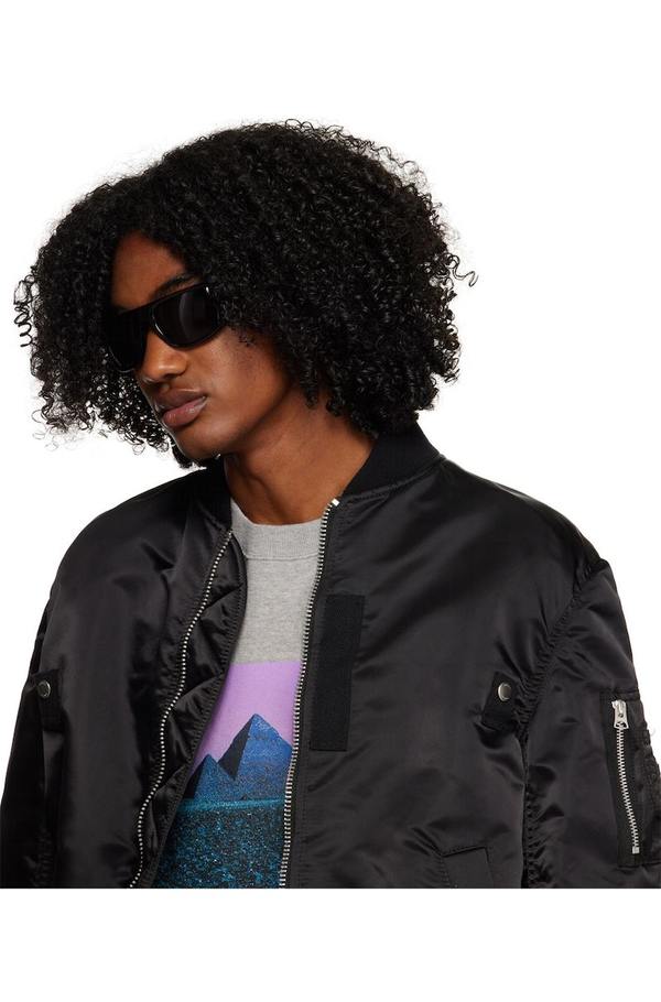 Mihara Yasuhiro BLANC Edition Round Sunglasses - Black | Garmentory